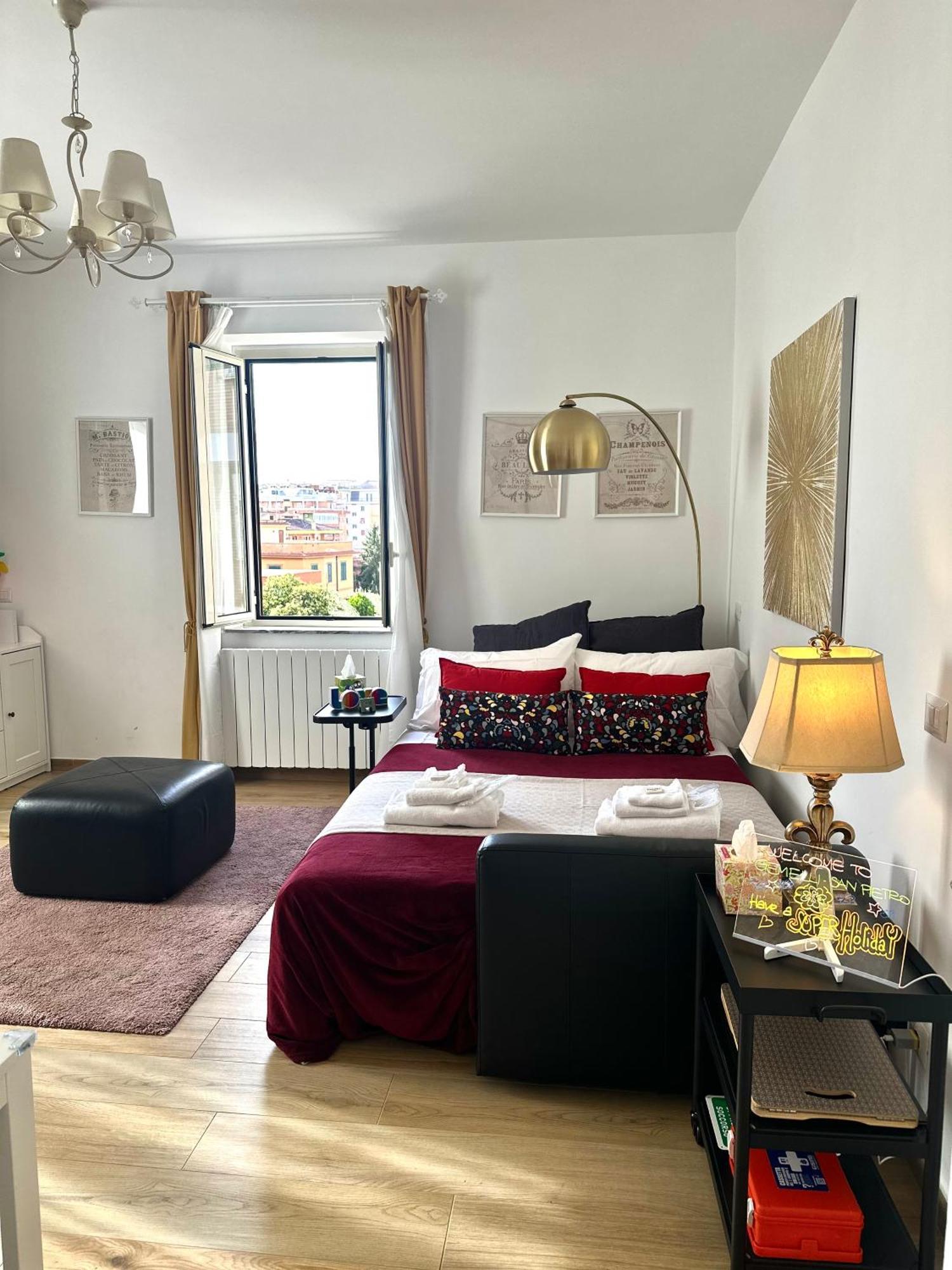 Gemelli-san Pietro-trastevere-casa Con Posto Auto Lägenhet Rom